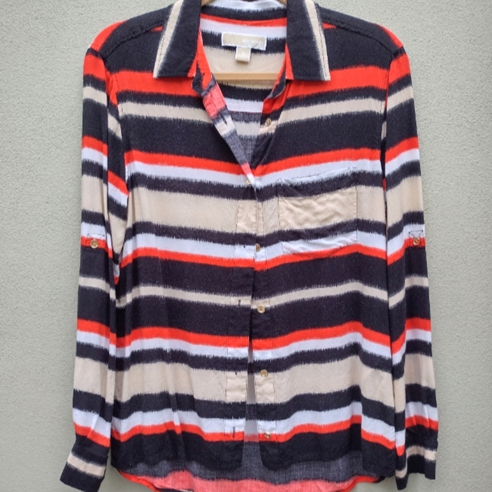 MICHAEL Michael Kors Button Down Top in Size Medium